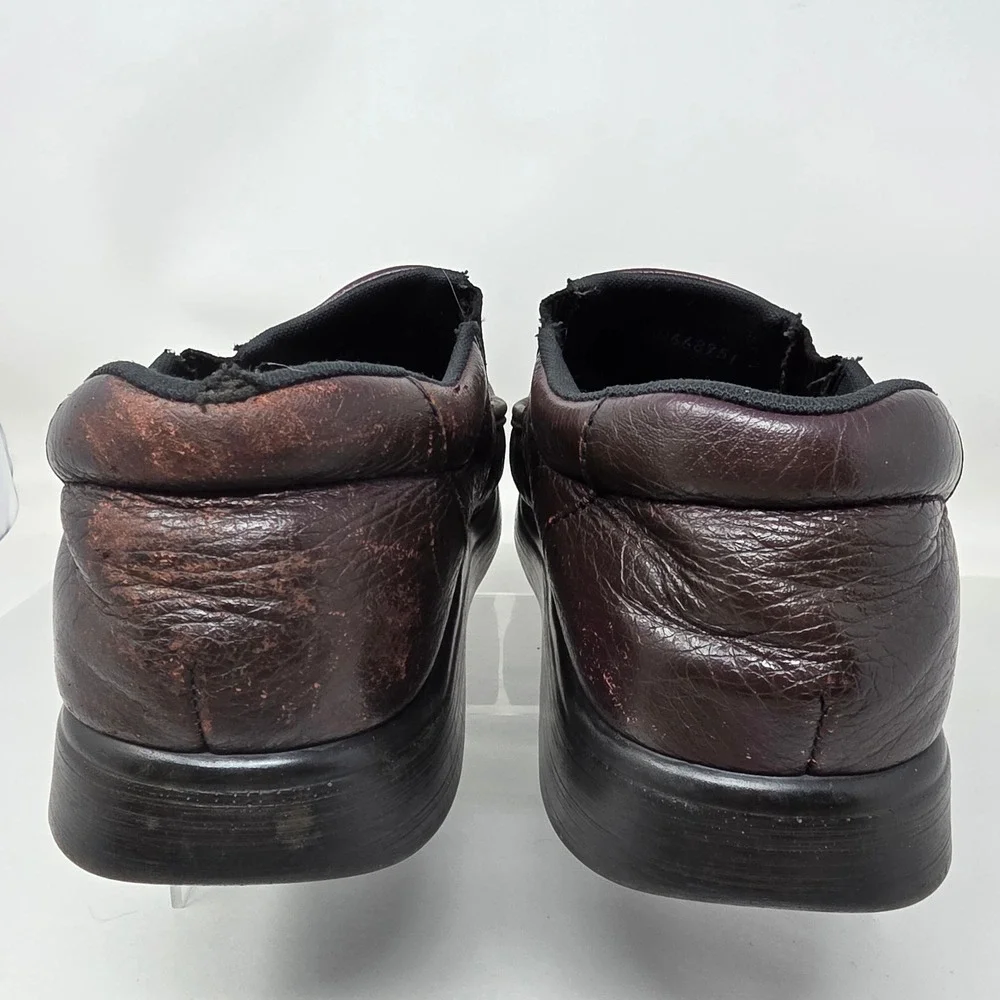 SAS Slip On Loafers Mens 9 M Soft Step Tripad Comfort Brown Leather Shoes Fair